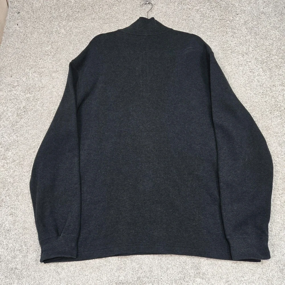 Polo Ralph Lauren Sweater Mens 2XL Dark‎ Gray 1/4 Zip Vintage